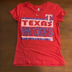 Majestic Texas Rangers Top Size S